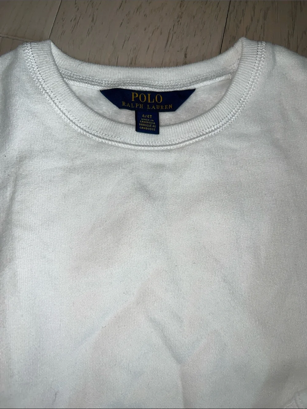 Polo Ralph Lauren white Crewneck Sweatshirt - kids Pullover